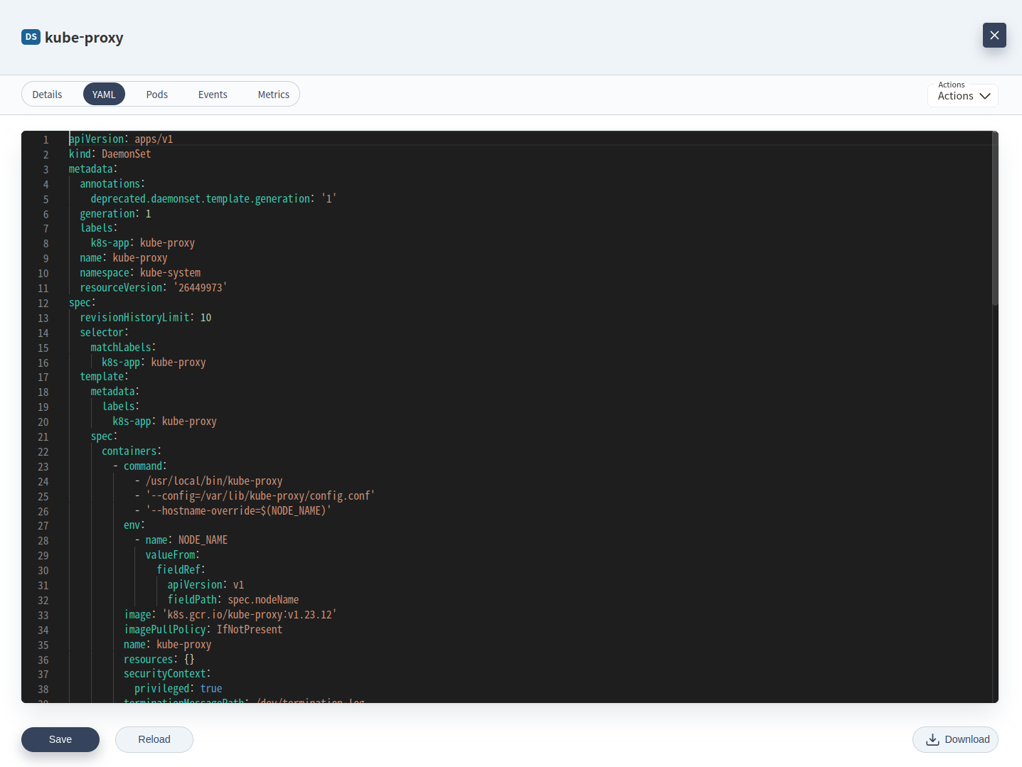 데몬셋 - YAML