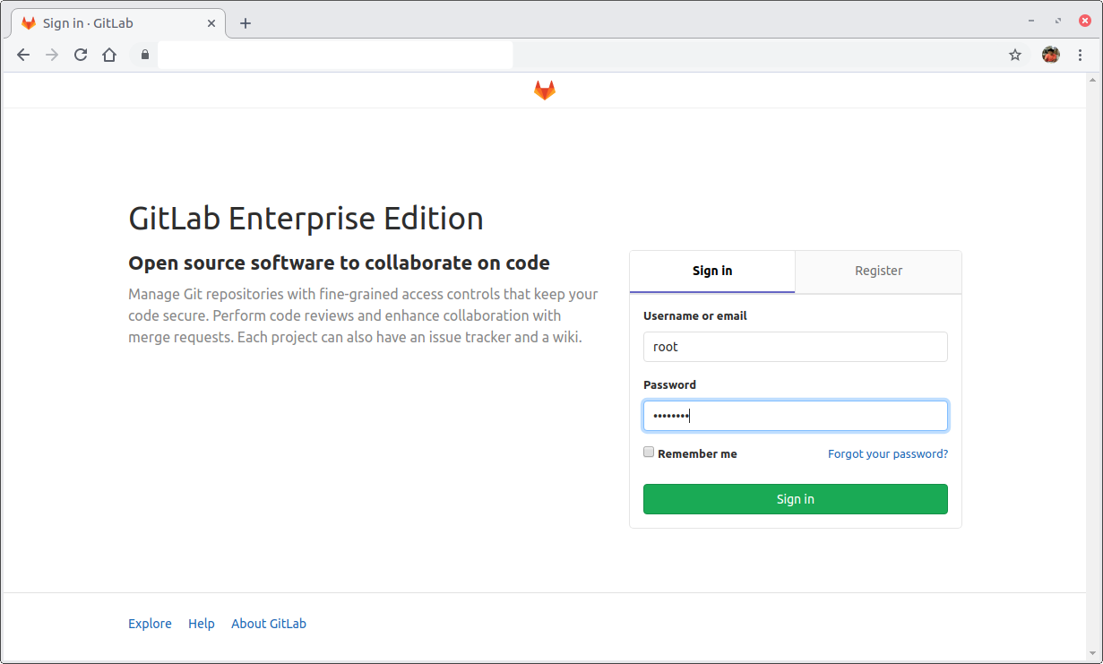 gitlab-initial-login